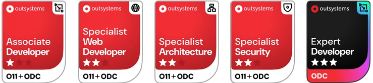 OutSystems Certifications by CoolProfs