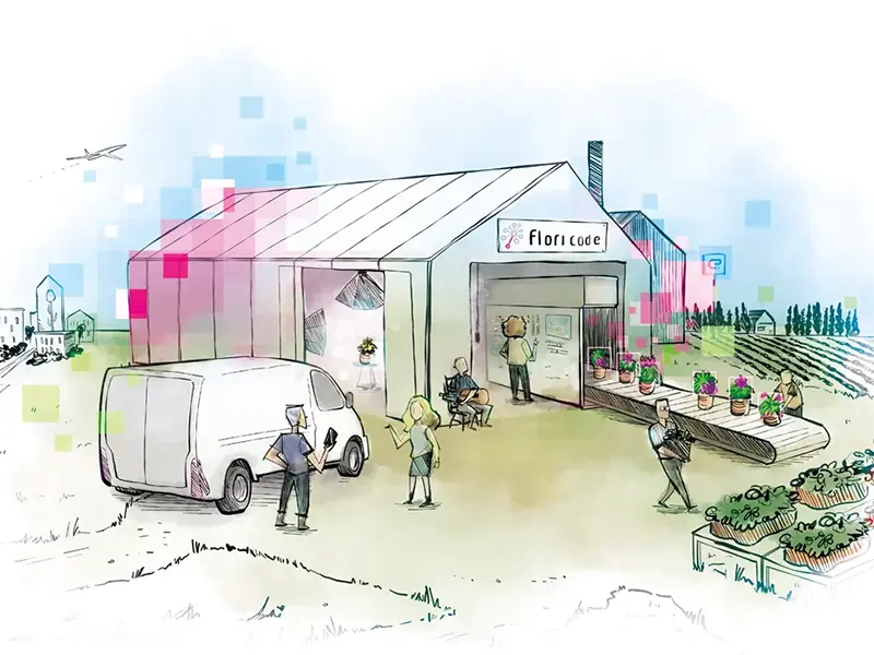 Kunstwerk voor Floricode